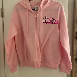 Barbie Light Pink Kids Zip-Up Hoodie